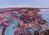 John Hartman: New Orleans From Above The Industrial Canal, Looking North, 2013