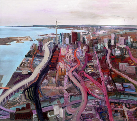 John Hartman: Toronto from above Eastern Ave, 2009