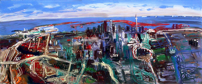 John Hartman: Toronto Looking south from above the Rosedale Ravine, 2007