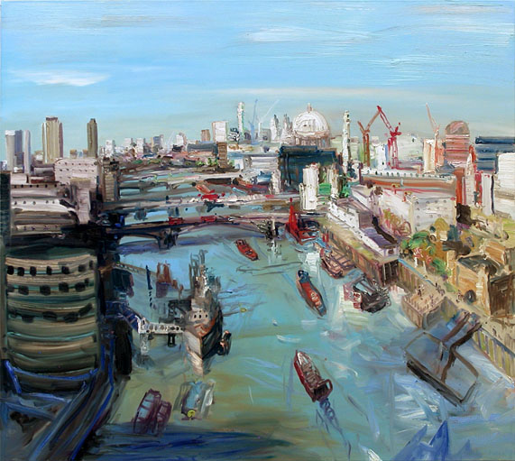 John Hartman: The View up the Thames from Tower Bridge, 2009